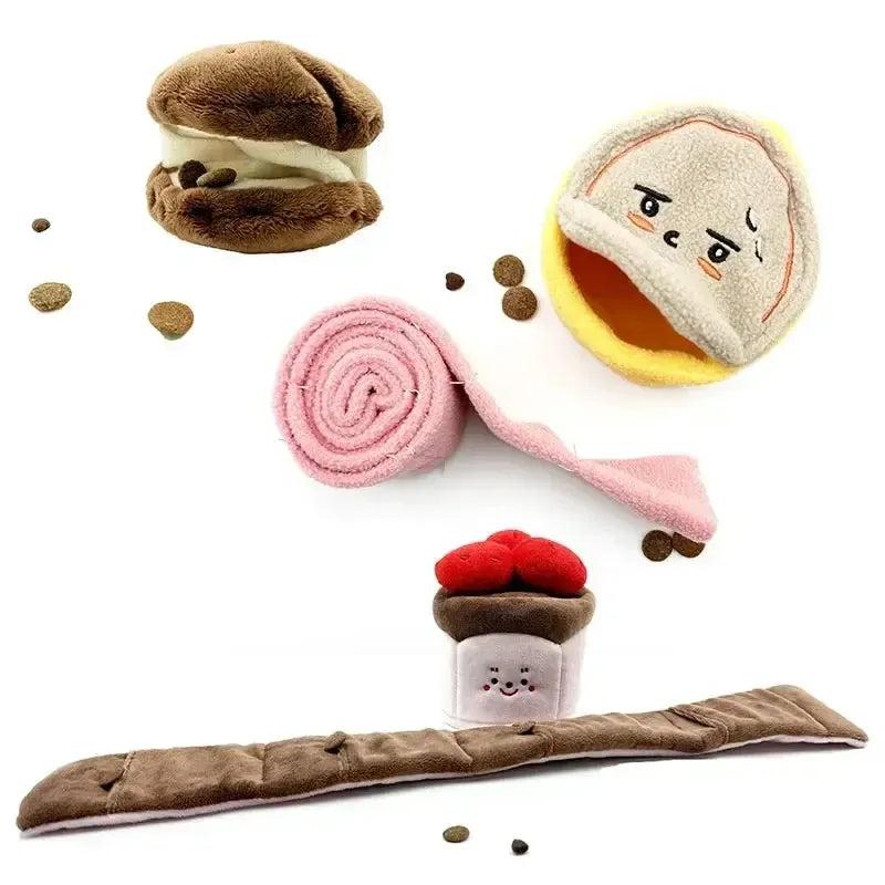 Cute Interactive Plush Puzzle Feeder Toy