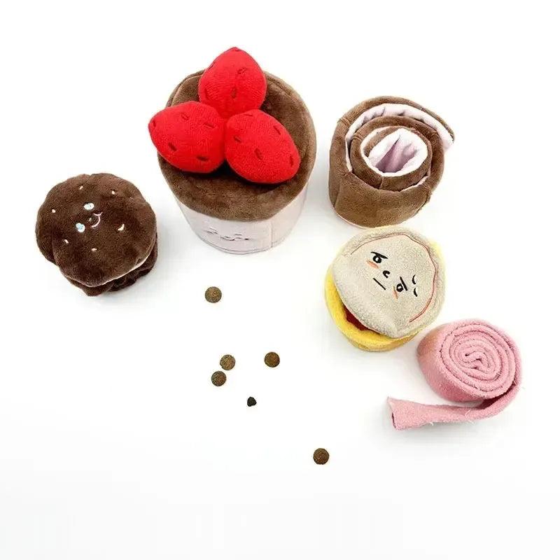 Cute Interactive Plush Puzzle Feeder Toy