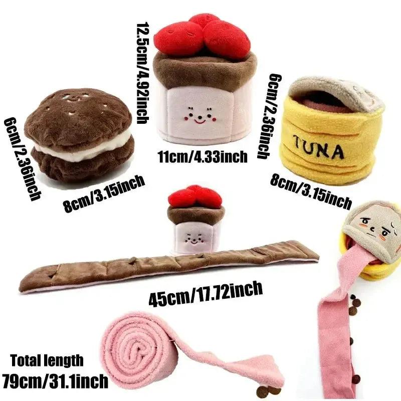 Cute Interactive Plush Puzzle Feeder Toy