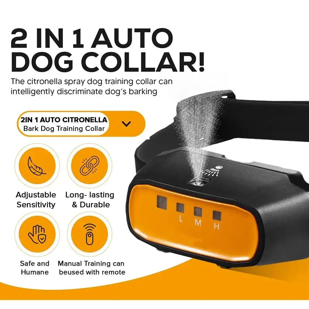 Dog Bark Collar – Spray Remote Training for Obedience