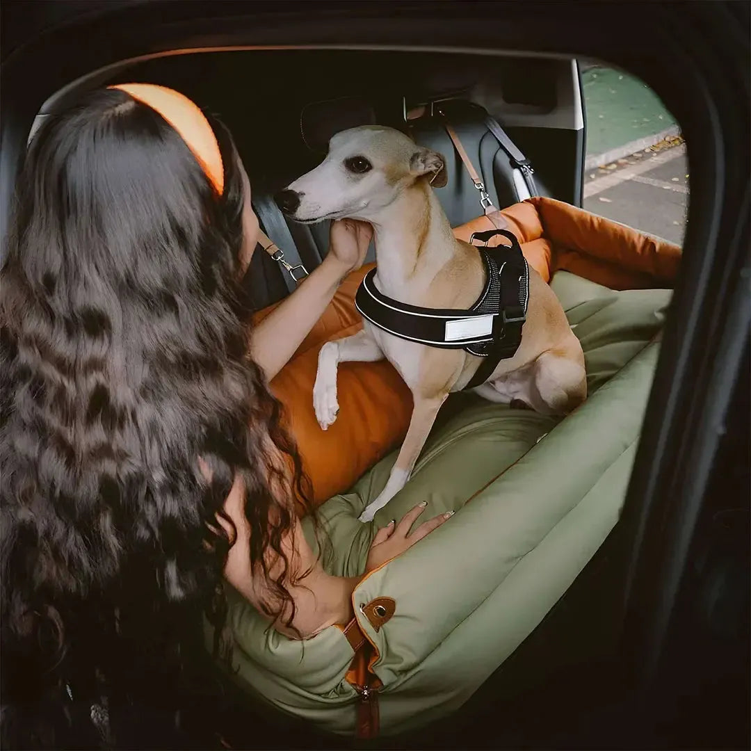 Dog Car Seat Bed – Orthopedic Booster for Joint Support