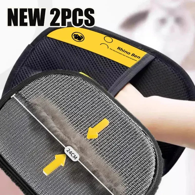 Double-Sided Dog Hair Removal Gloves