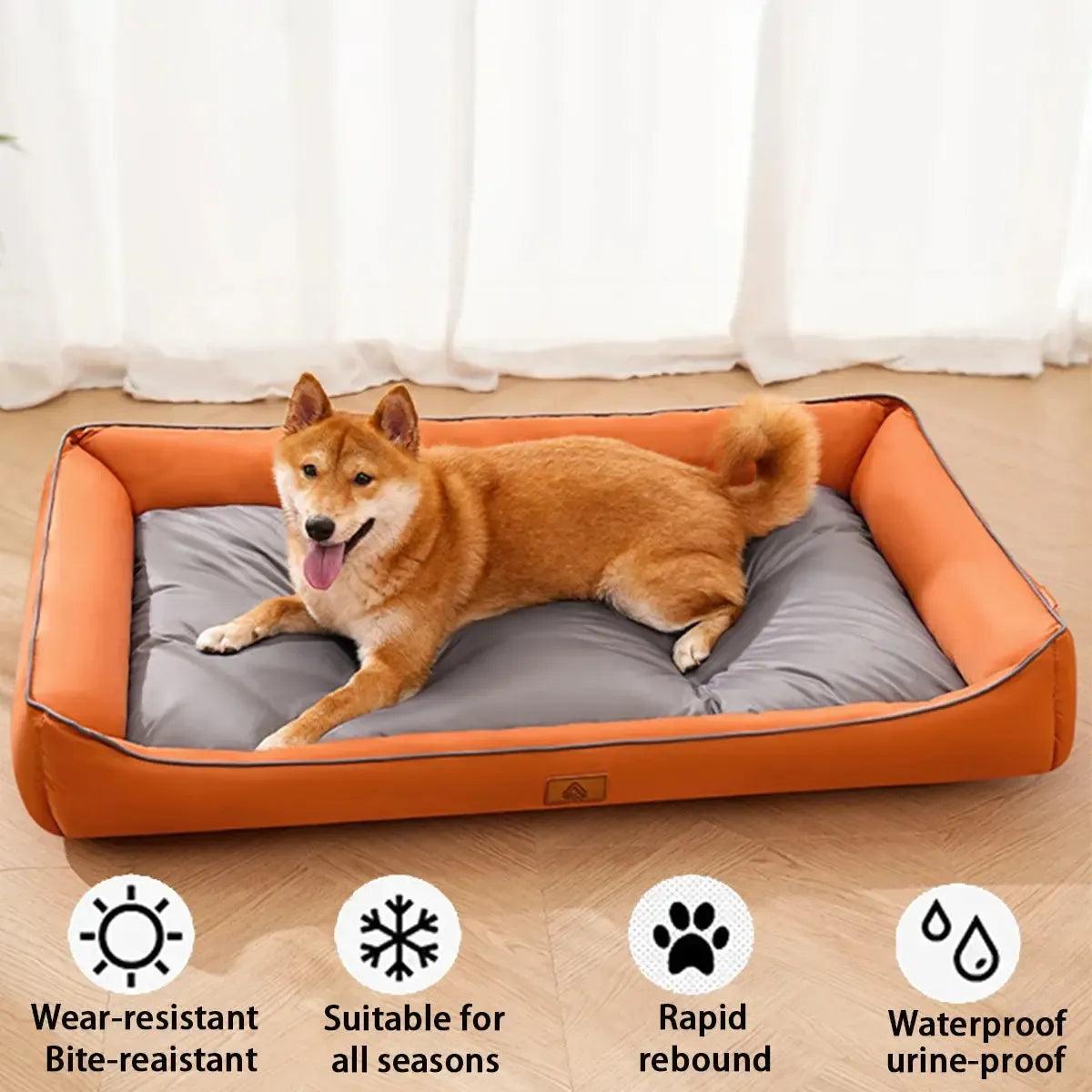Durable Orthopedic Dog Bed Waterproof Liner Washable Cushion