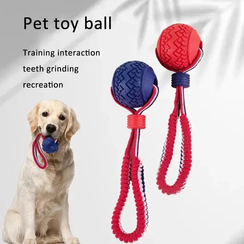 Durable Rope Dog Ball with Chewy Texture