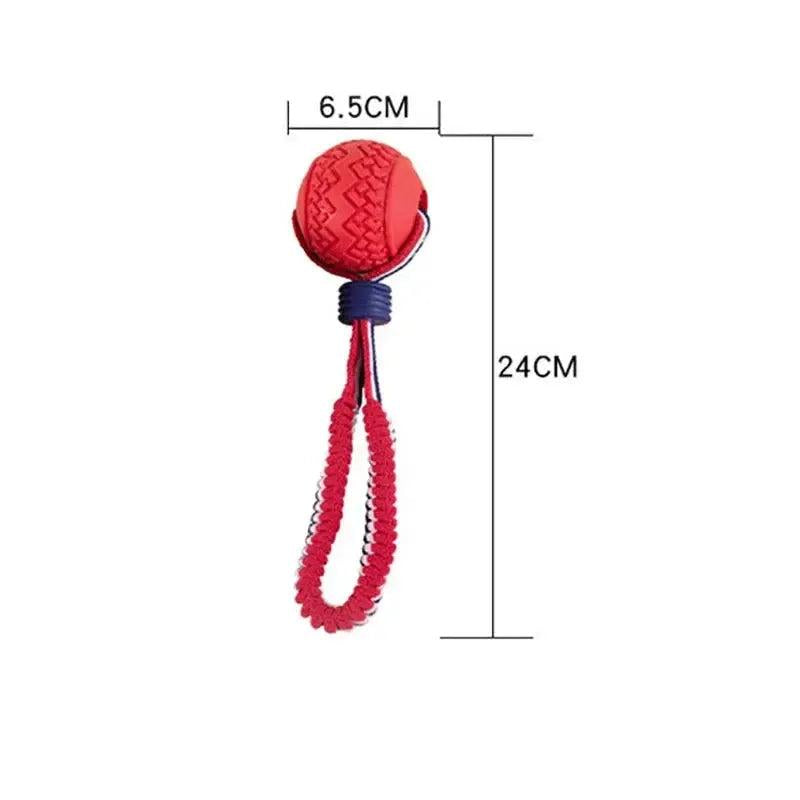 Durable Rope Dog Ball with Chewy Texture