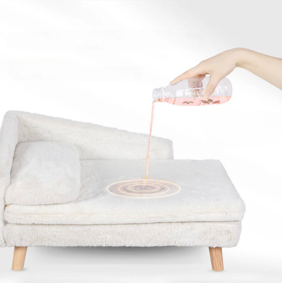 Elevated Small Dog Sofa Bed | With Orthopedic Cushion & Waterproof Cover