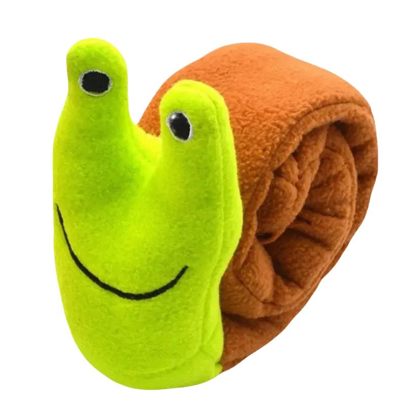 Frog Puzzle Feeder Plush Dog Toy