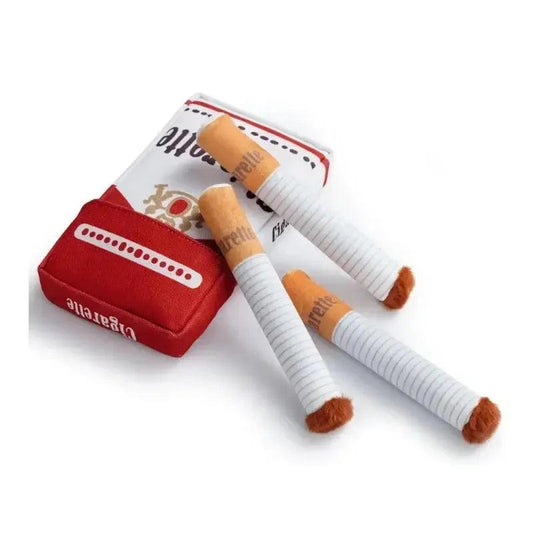 Funny Plush Cigarette Dog Toy Set