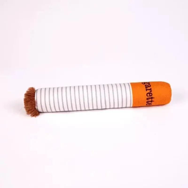 Funny Plush Cigarette Dog Toy Set