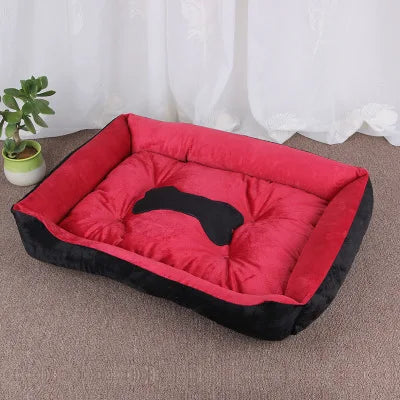 Dog Sofa Bed Cotton Washable with Anti-Slip Base