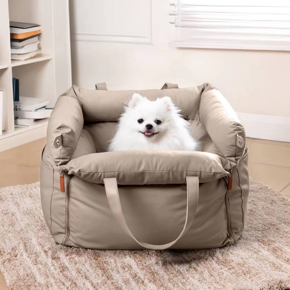 Luxury Dog Car Booster Seat & Bed | Urban Voyager