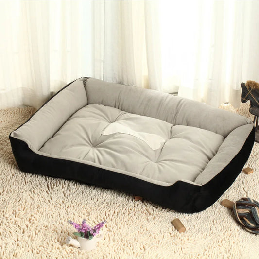 Dog Sofa Bed Cotton Washable with Anti-Slip Base