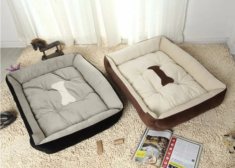 Dog Sofa Bed Cotton Washable with Anti-Slip Base