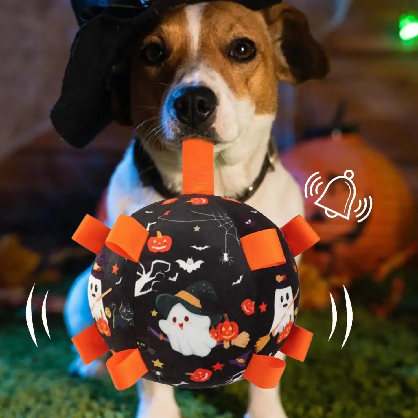 Halloween Dog Toy – Interactive Plush Soccer Ball