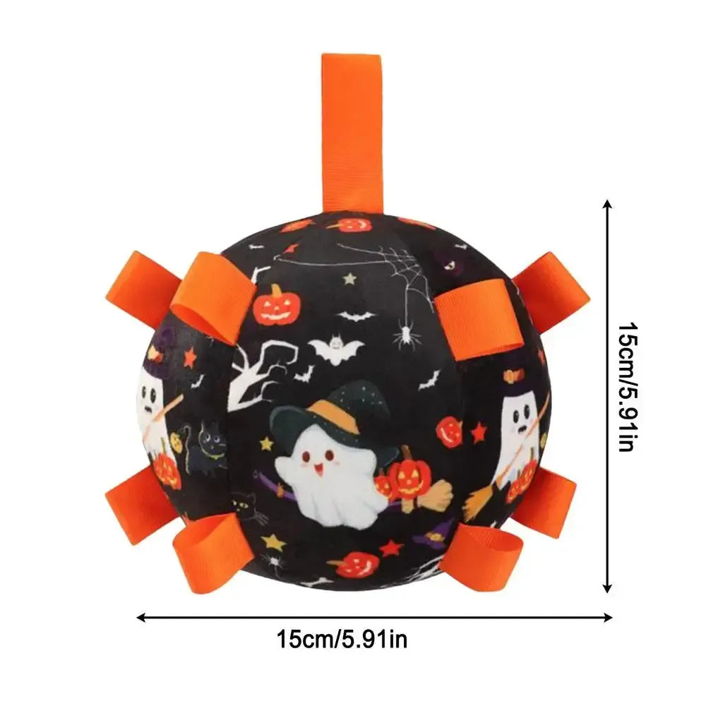 Halloween Dog Toy – Interactive Plush Soccer Ball