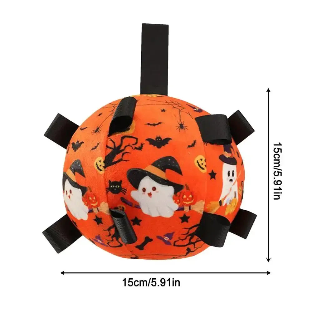 Halloween Dog Toy – Interactive Plush Soccer Ball