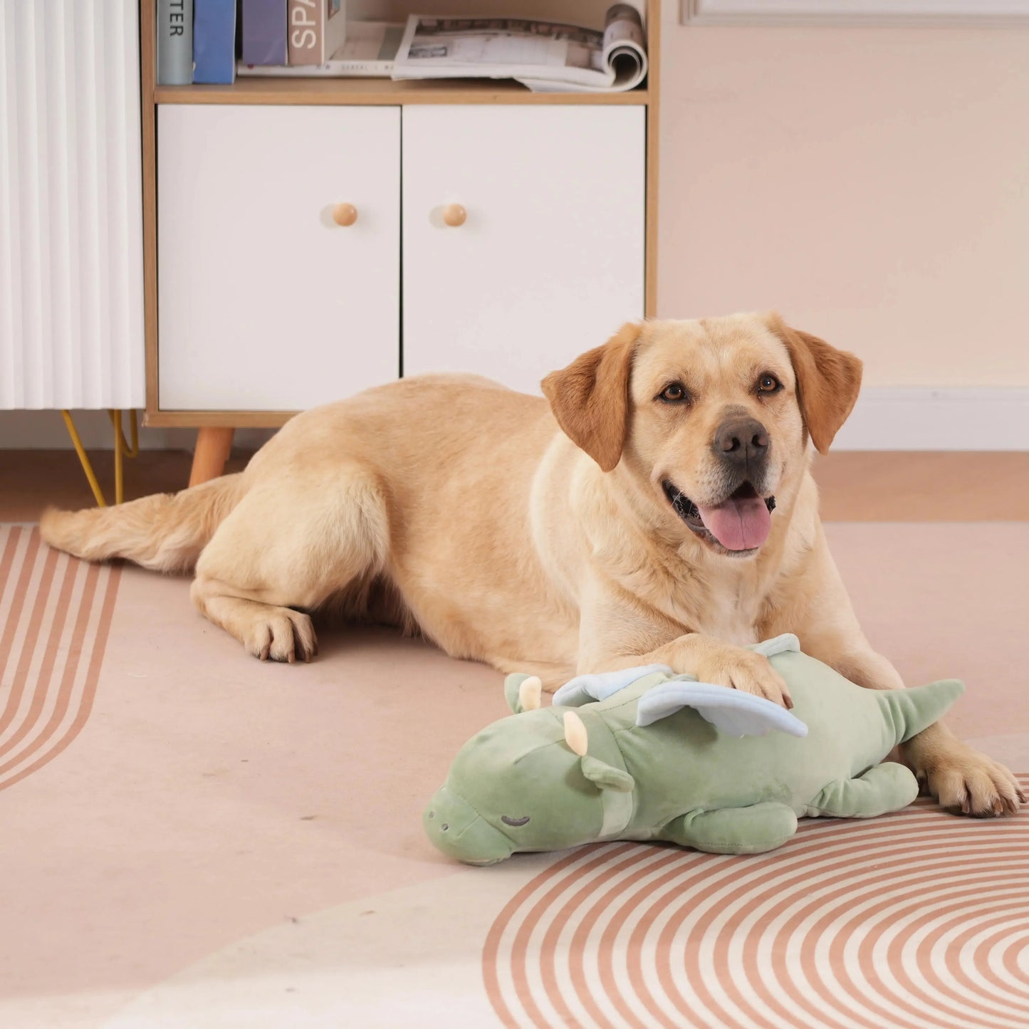 Heartbeat Plush Dragon – Calming Toy for Puppies