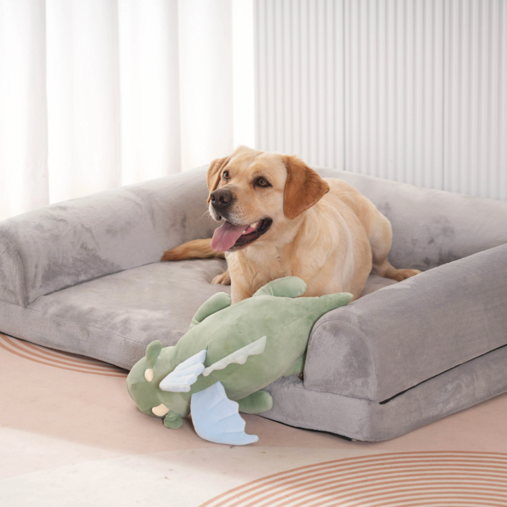 Heartbeat Plush Dragon – Calming Toy for Puppies