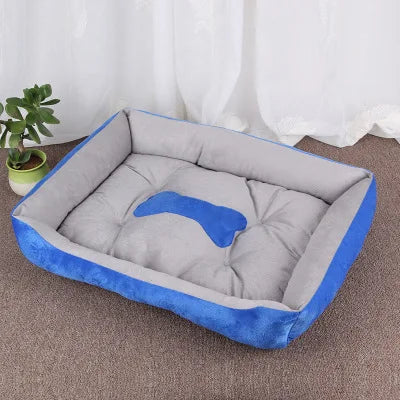 Dog Sofa Bed Cotton Washable with Anti-Slip Base