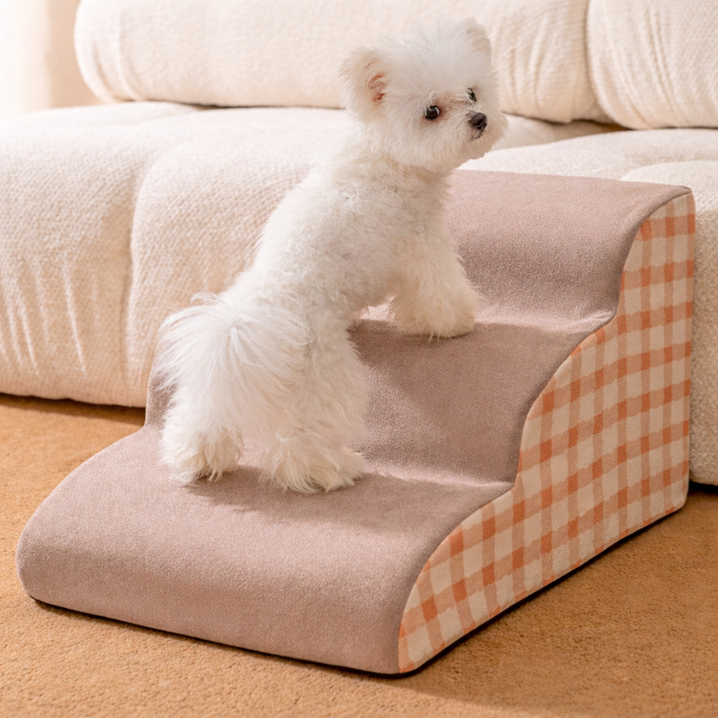High-Density Foam Dog Stairs for Older Dogs