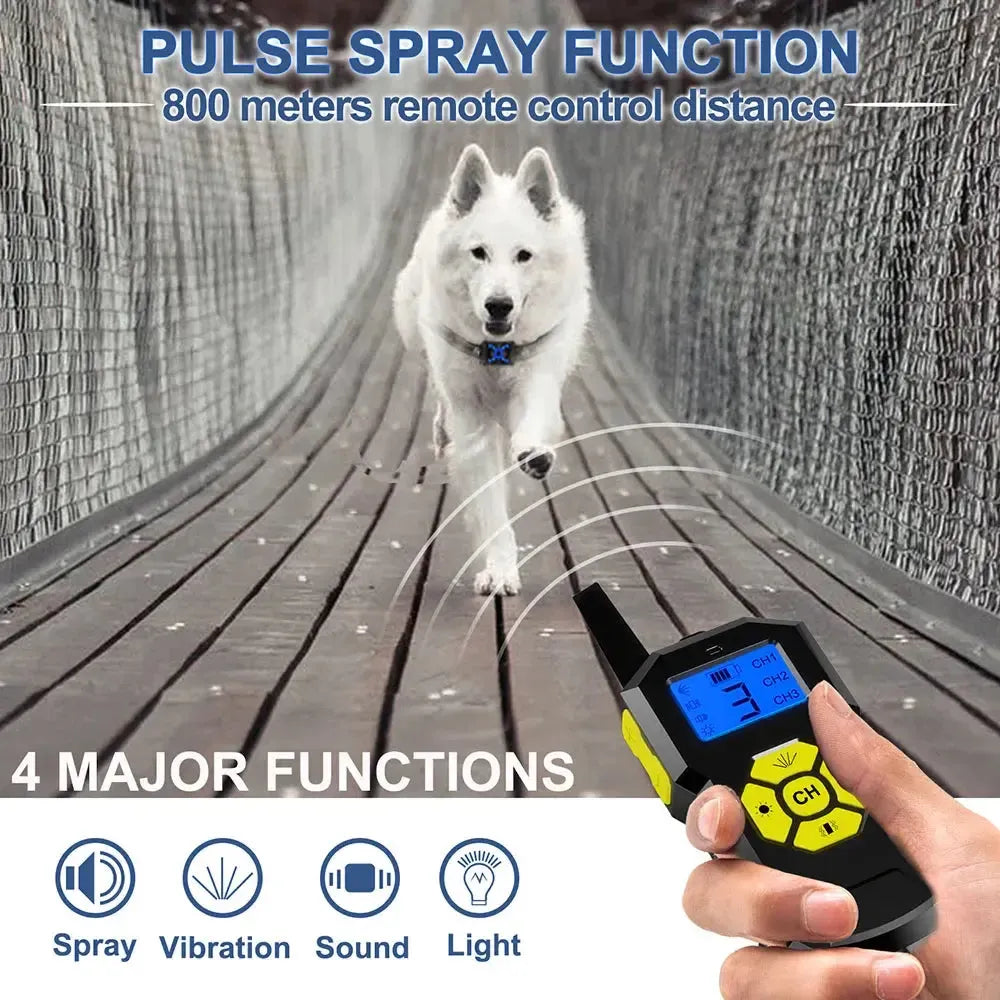 Humane Spray Dog Training Collar with Remote Control