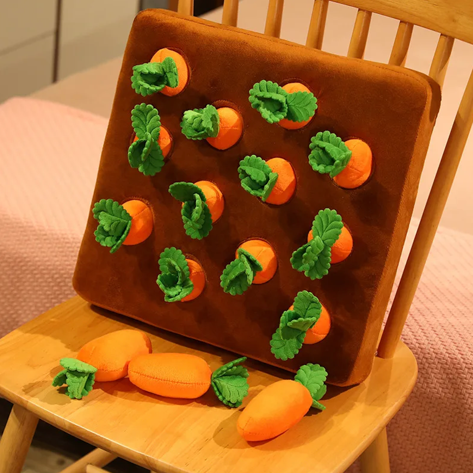 Interactive Carrot Snuffle Mat Enrichment Toy