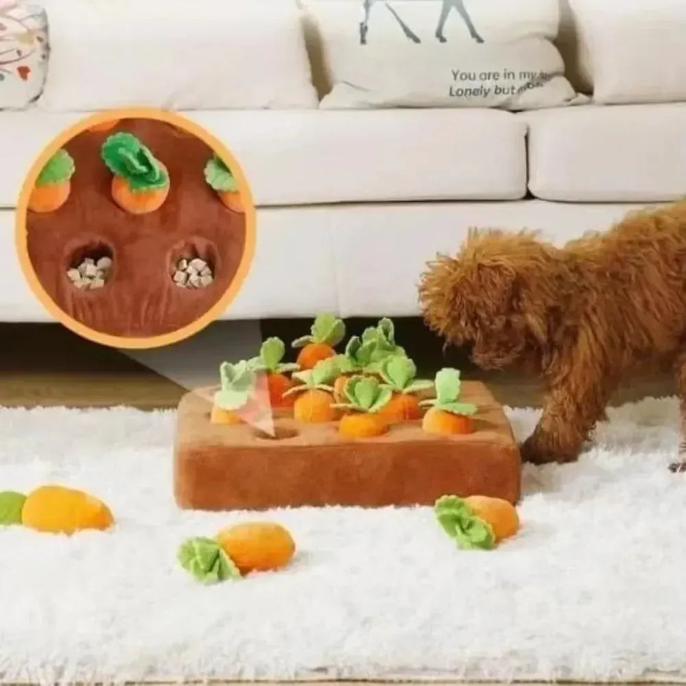 Interactive Carrot Snuffle Mat Enrichment Toy