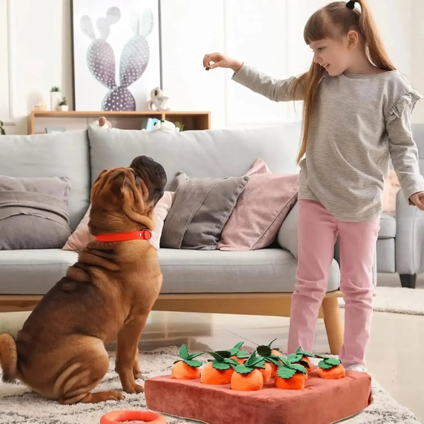 Interactive Carrot Snuffle Mat Enrichment Toy