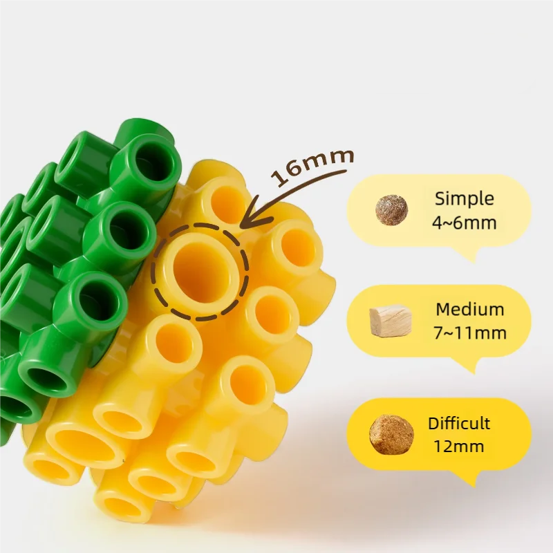 Interactive Puzzle Square Slow Feeder & Dental Chew