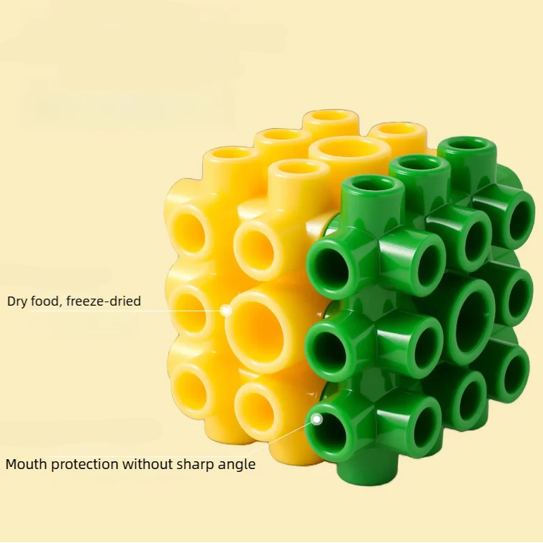 Interactive Puzzle Square Slow Feeder & Dental Chew