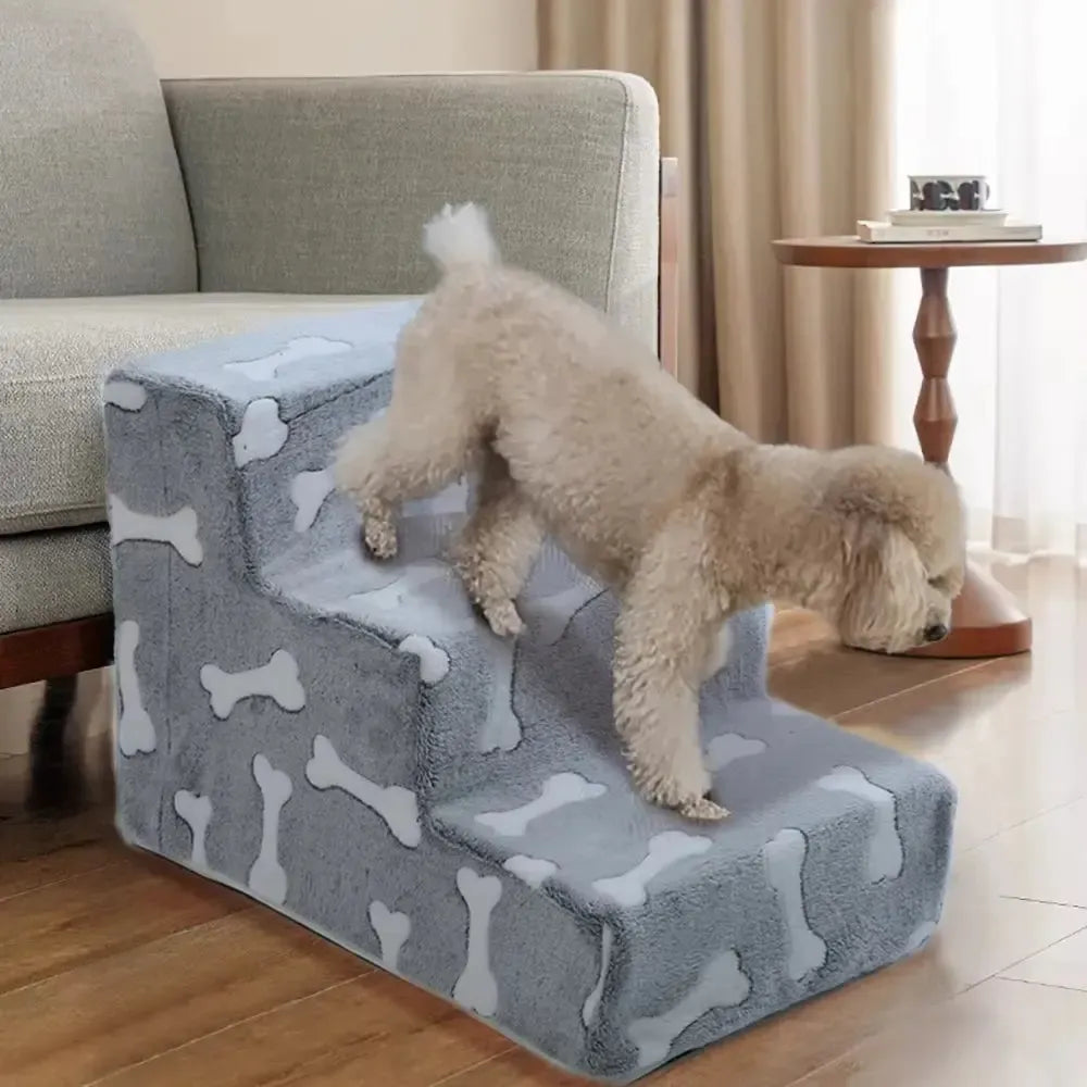 Joint safety stairs for elderly dogs with washable cover