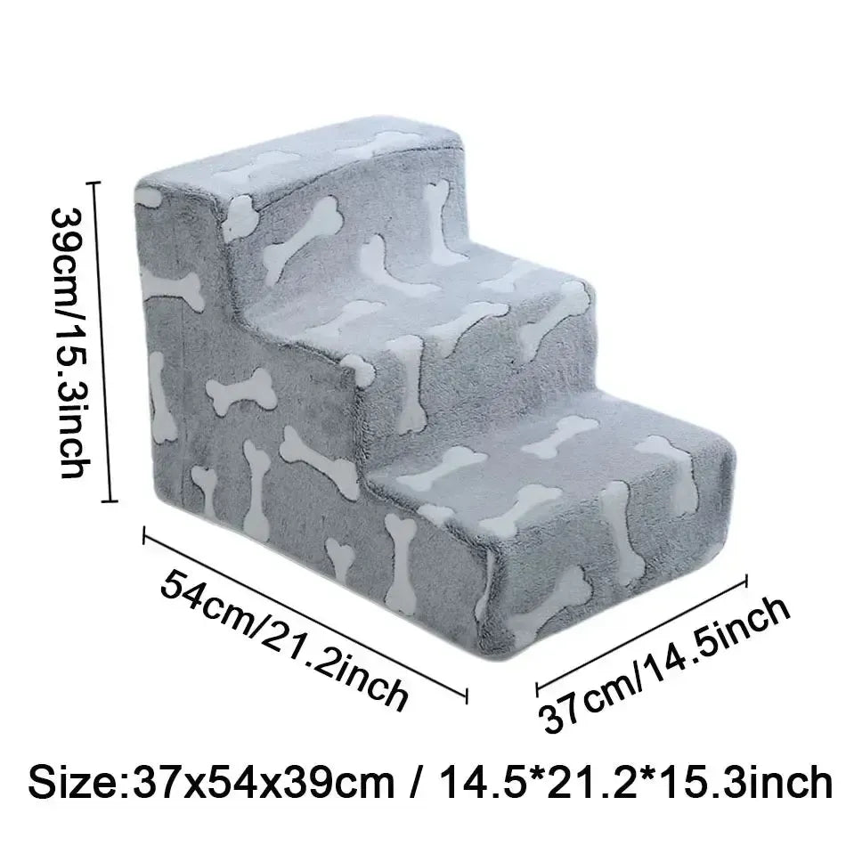 Joint safety stairs for elderly dogs with washable cover