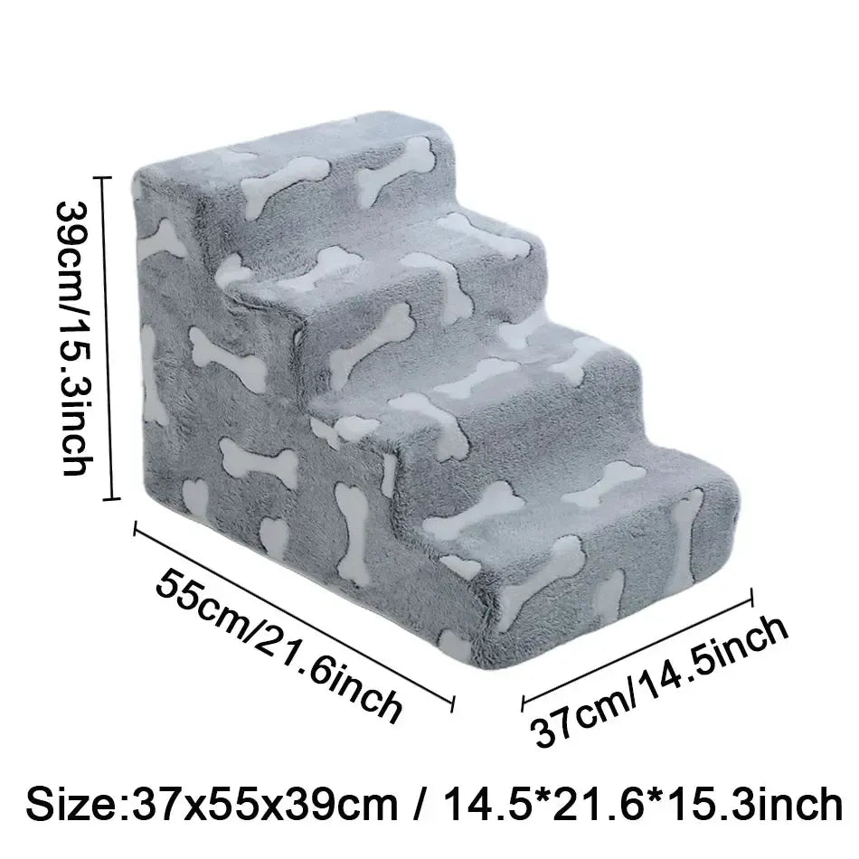 Joint safety stairs for elderly dogs with washable cover