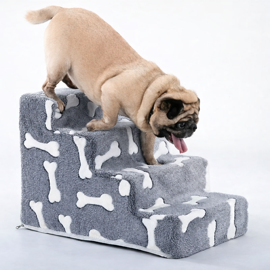 Joint safety stairs for elderly dogs with washable cover