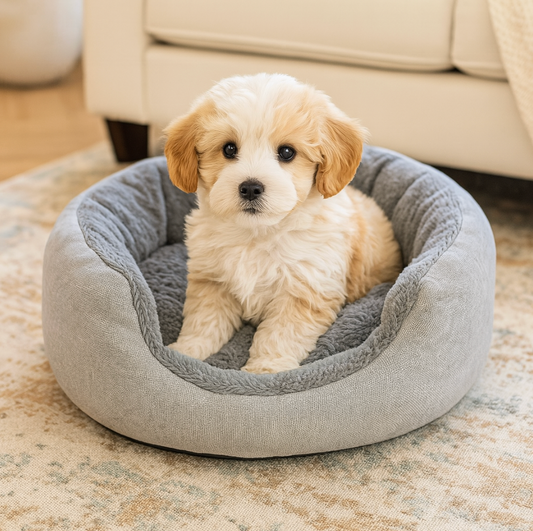 Washable Cotton Dog Donut Bed