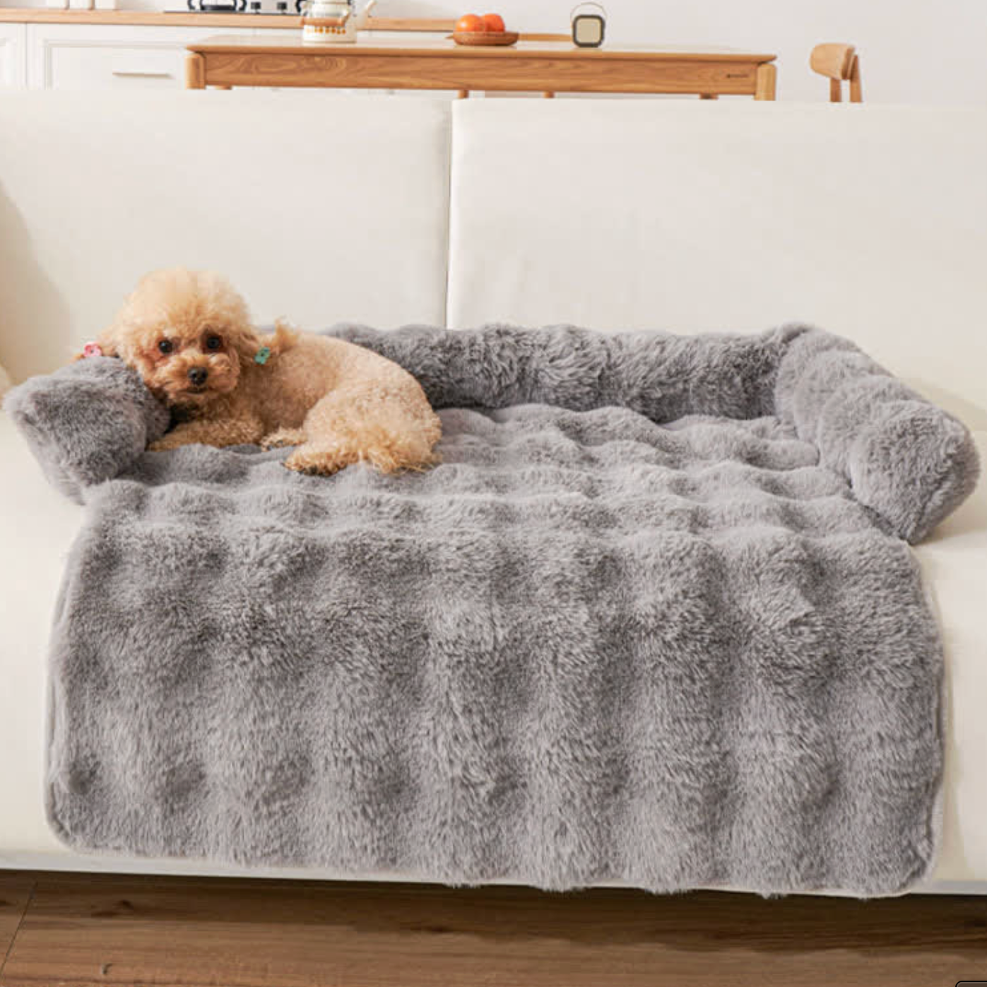 Washable Dog Couch Bed | Waterproof Cover & Anti-Slip Base