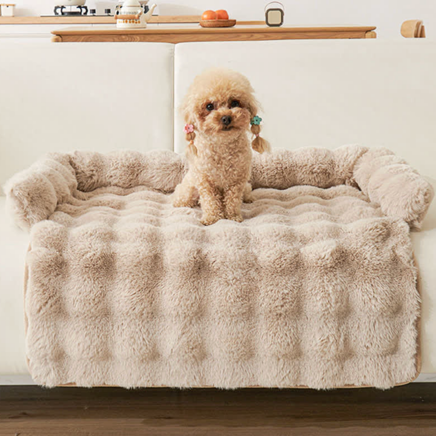 Washable Dog Couch Bed | Waterproof Cover & Anti-Slip Base