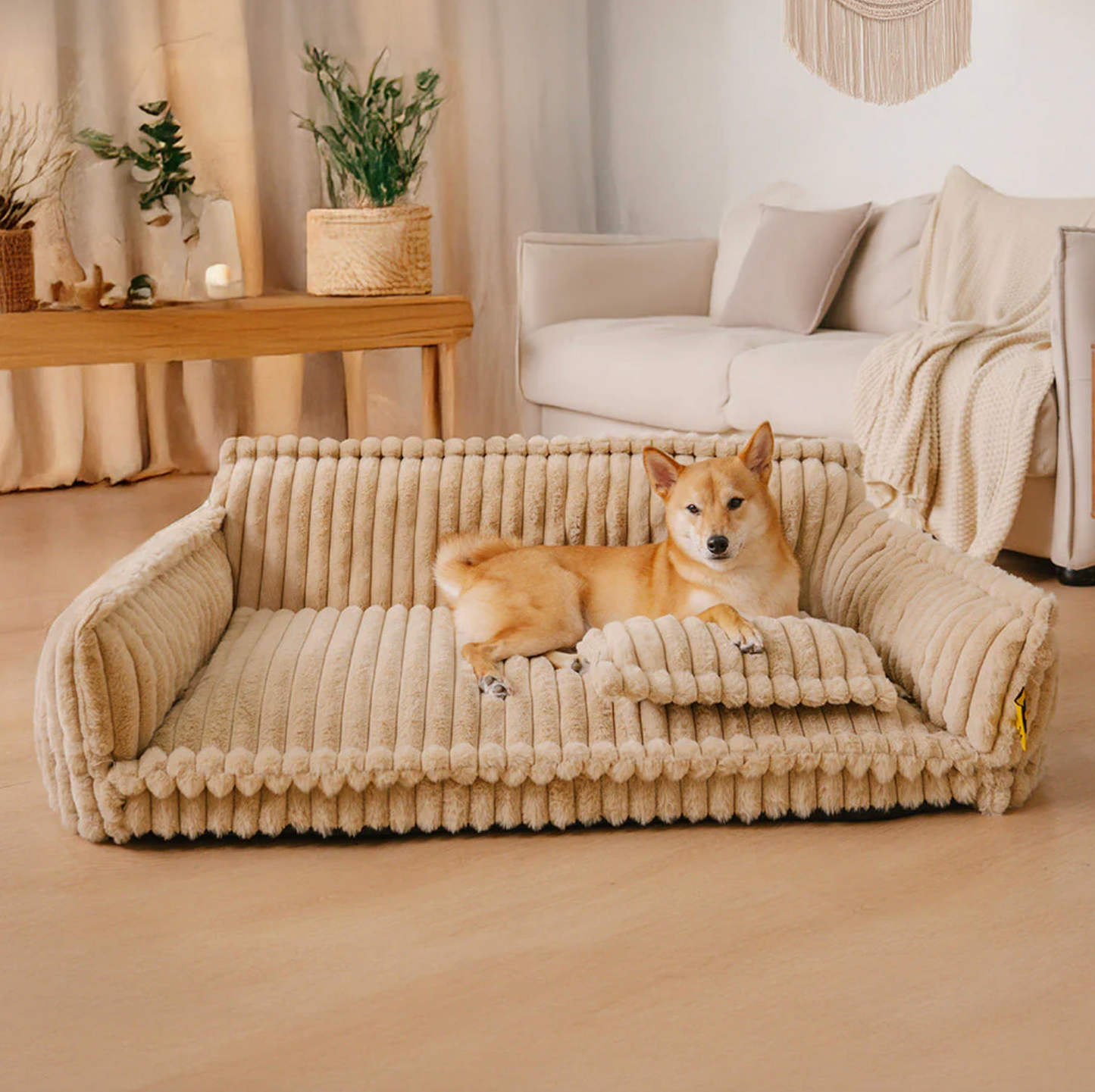Orthopedic Dog Sofa Bed | Washable Plush & Non-Slip