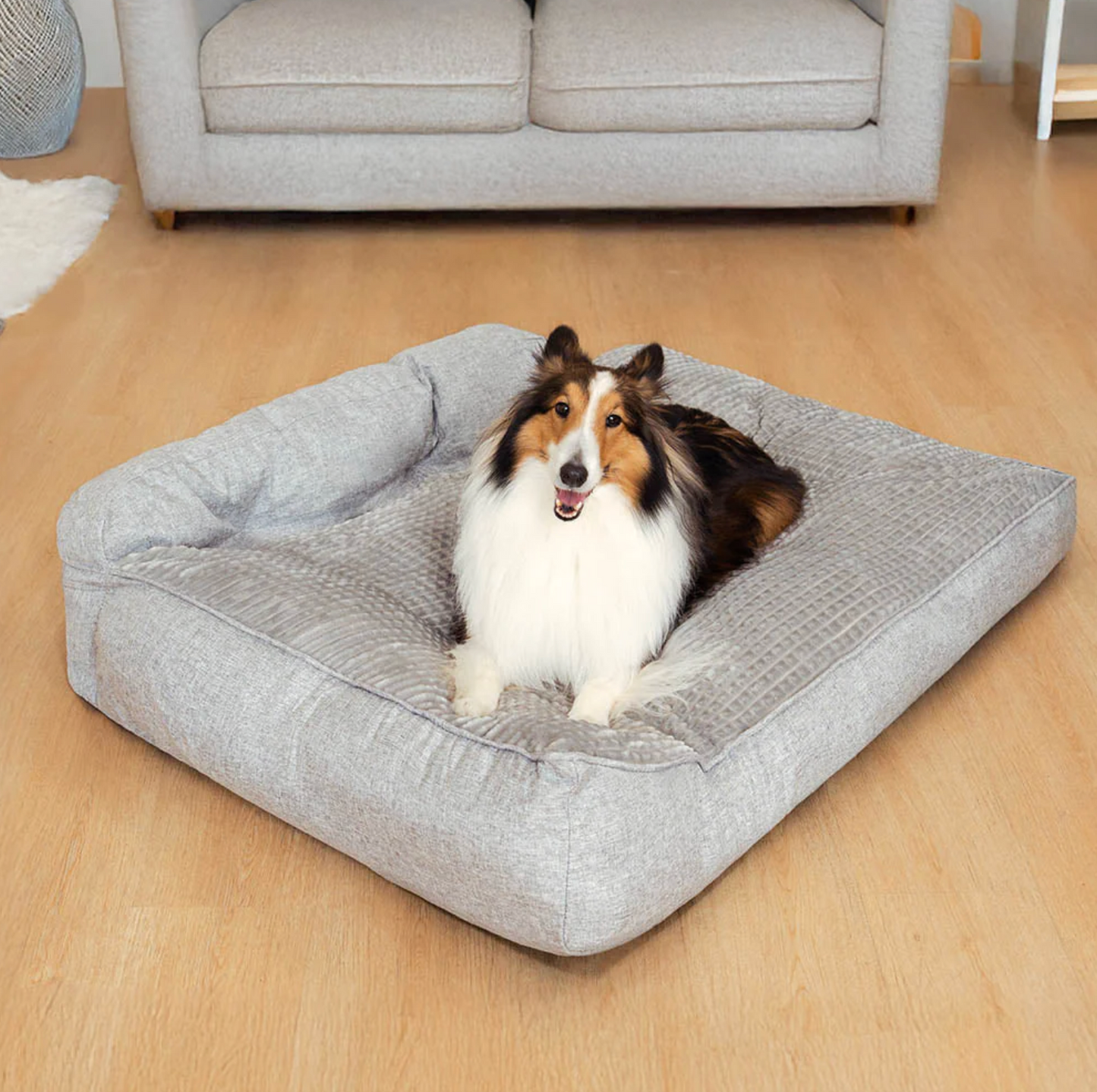 Plush Sofa Dog Bed | Washable & Supportive