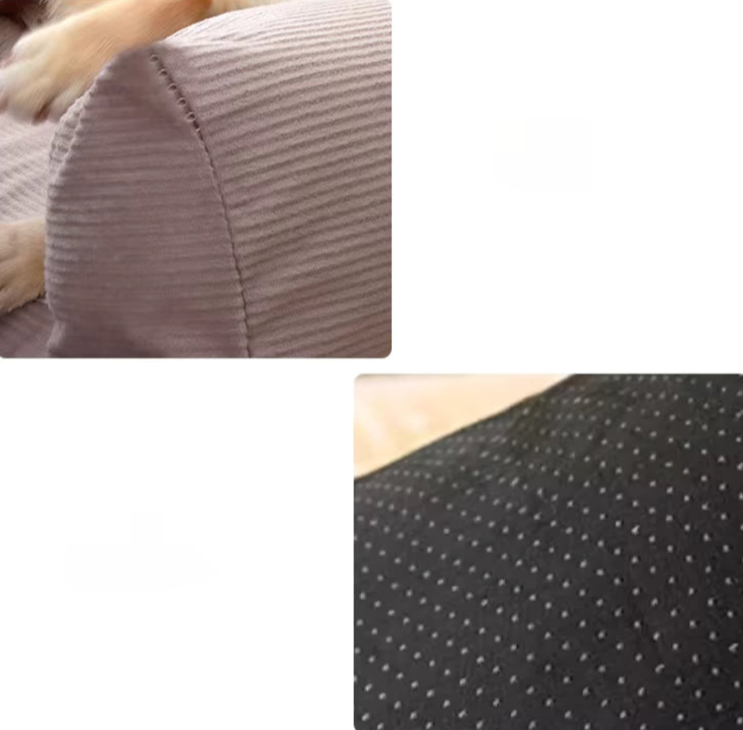 Sofa-Style Dog Bed with Raised Sides | Washable Cover