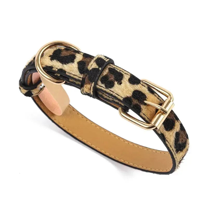 Leopard Printed Dog Collar
