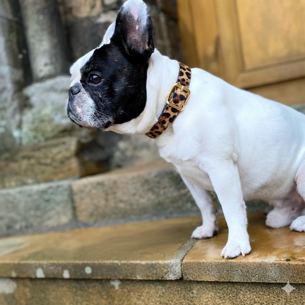 Leopard Printed Dog Collar