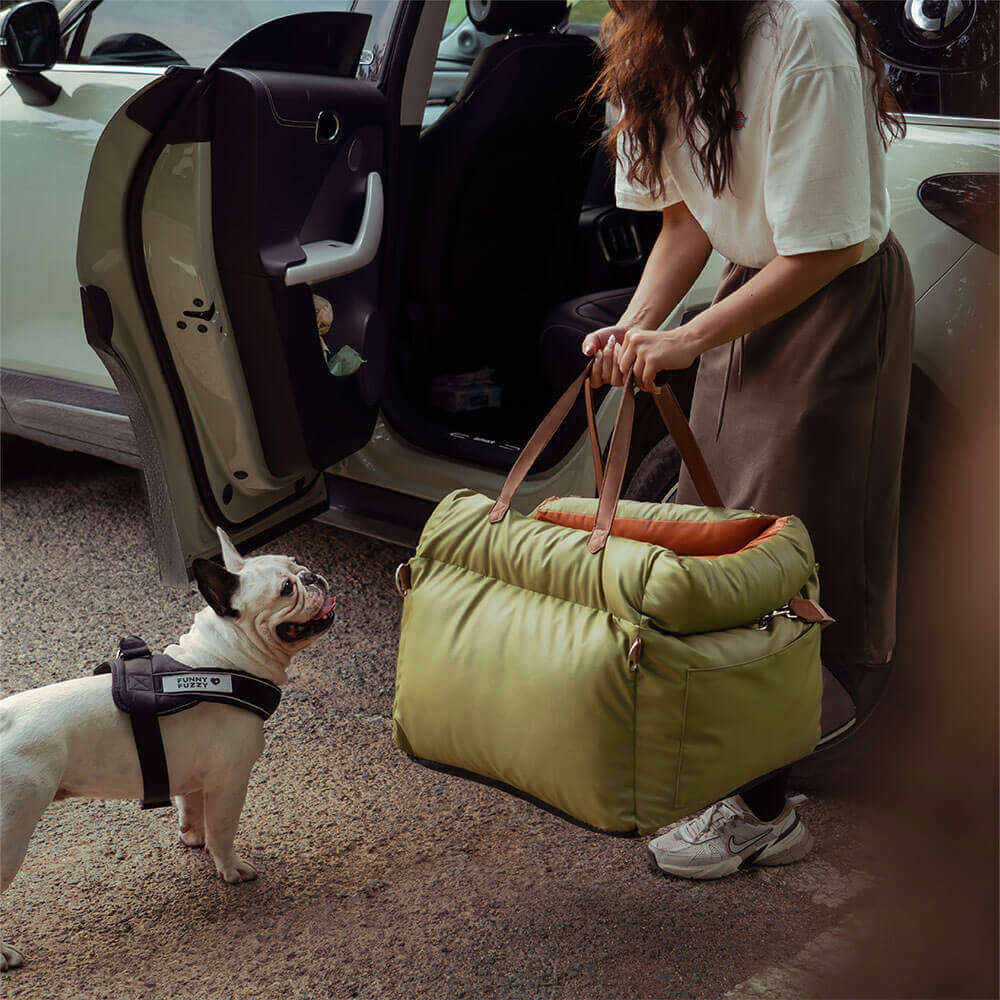 Luxury Dog Car Booster Seat & Bed | Urban Voyager