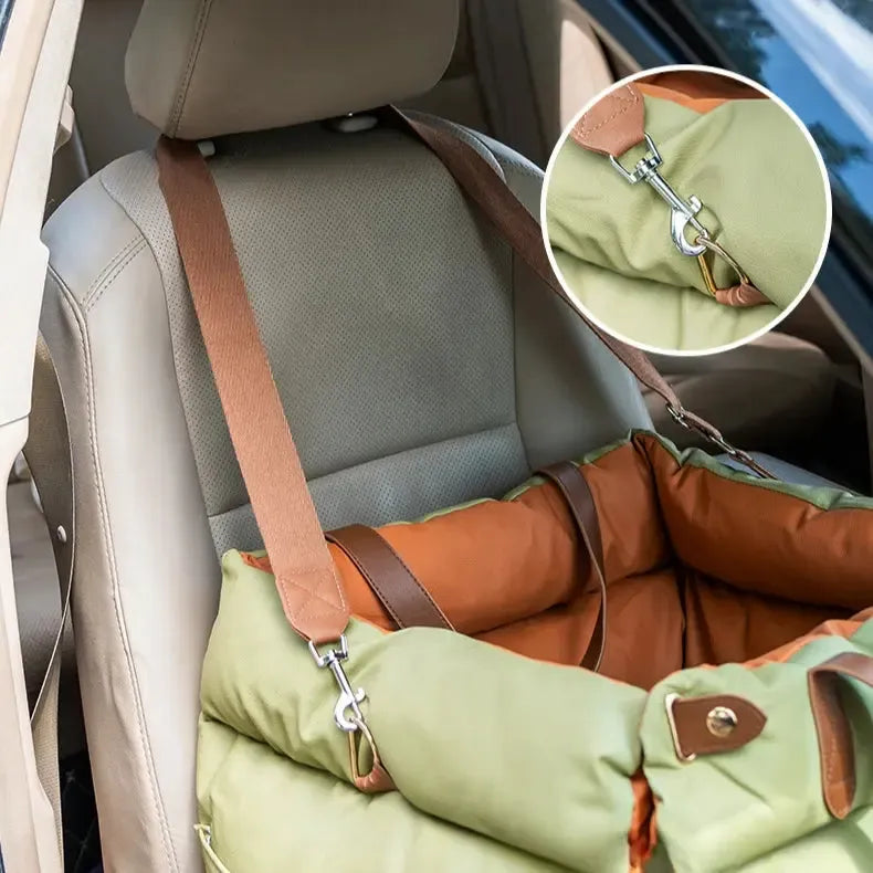 Luxury Dog Car Booster Seat & Bed | Urban Voyager