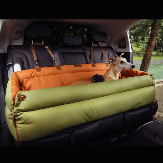 Luxury Orthopedic Washable Waterproof Dog Car Bed With Booster Support