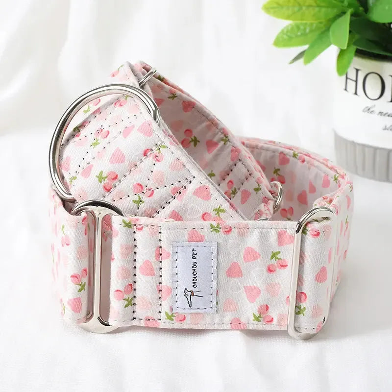 Martingale Dog Collar Cotton | Whippet & Iggy Wide Fit