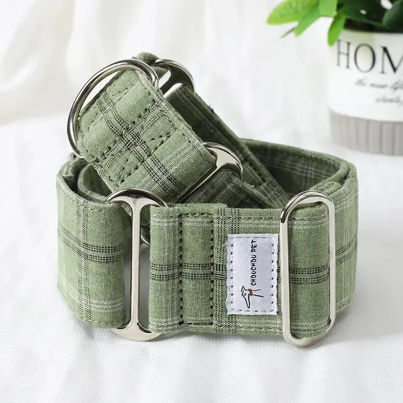 Martingale Dog Collar Cotton | Whippet & Iggy Wide Fit