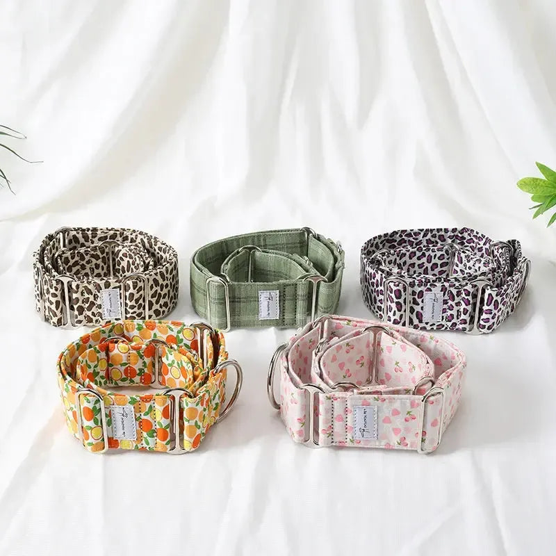 Martingale Dog Collar Cotton | Whippet & Iggy Wide Fit