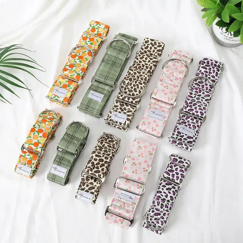 Martingale Dog Collar Cotton | Whippet & Iggy Wide Fit