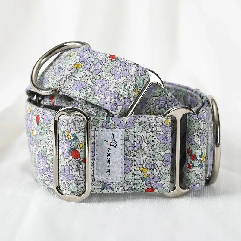 Martingale Dog Collar Cotton | Whippet & Iggy Wide Fit